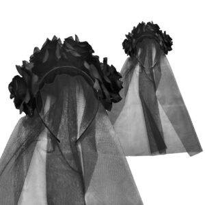 Στέκα με Μαυρόασπρα Λουλούδια & Πέπλο  Carnavalista 232405