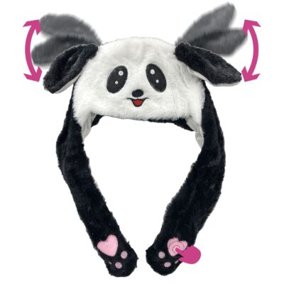 Σκούφος Panda με Αυτιά και Κίνηση 50x35cm Carnavalista 232411