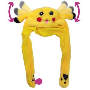 Σκούφος Κίτρινο Ποντίκι με Αυτιά και Κίνηση 50x35cm Carnavalista 232414