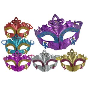 Μάσκα Μονόχρωμη Γυαλιστερή 16x9cm Carnavalista 232422