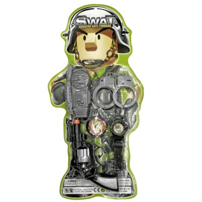 Στρατιωτικό σετ 5 τεμ 43x21cm Carnavalista 232434