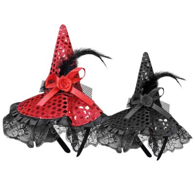 Στέκα Καπέλο Μάγισσας με Πούλιες 26x20cm Carnavalista 232473