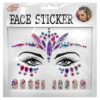 Αυτοκόλλητα Προσώπου & Νυχιών Face Gems 17x17cm Carnavalista 232479