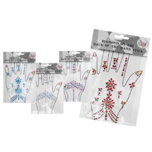 Αυτοκόλλητα Gems για το Χέρι 20x12cm Carnavalista 232486