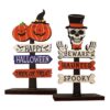 Διακοσμητικό Halloween Ξύλινο Επιτραπέζιο 15x8cm Carnavalista 232680