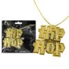 Κολιέ Χρυσό Hip-Hop 14x14cm Carnavalista 232692