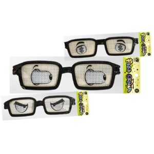 Γυαλιά Ορθογώνια Ζωγραφισμένα Μάτια 14x5cm Carnavalista 23304