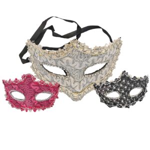 Μάσκα Βενετσιάνικη Δαντέλα 15x10cm Carnavalista 23470