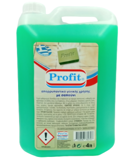 5-42-033 Profit Απορρυπαντικο Γενικης Χρησης Με Πρασινο Σαπουνι 4lt