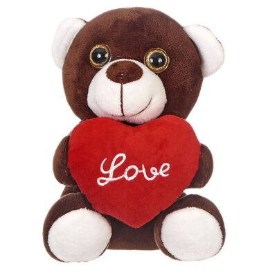 Αρκουδάκι Λούτρινο με Καρδιά Love 20cm ToyMarkt 99404