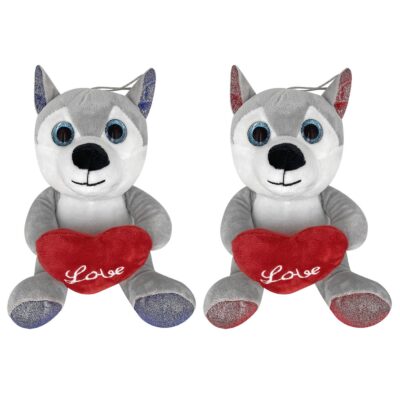 Χάσκυ Λούτρινο Καρδιά Love 20cm ToyMarkt 99471