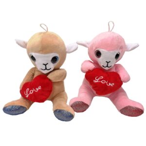 79-454.jpg Λάμα Λούτρινο Καρδιά Love 20cm ToyMarkt 99474