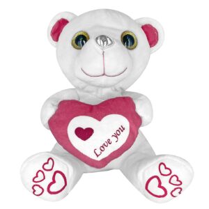 79-492.jpg Αρκουδάκι Λούτρινο με ροζ Καρδιά 20cm ToyMarkt 99512