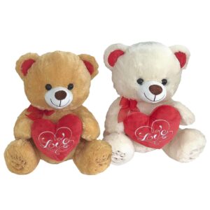 79-502.jpg Αρκουδάκι Λούτρινο με Καρδιά 45cm ToyMarkt 99522