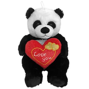 Αρκουδάκι Panda Λούτρινο με Καρδιά 28cm ToyMarkt 99529