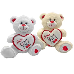 79-527.jpg Αρκουδάκι Λούτρινο με Καρδιά Περίγραμμα 30cm ToyMarkt 99547
