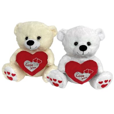 Αρκουδάκι Λούτρινο με Καρδιά 30cm ToyMarkt 99548