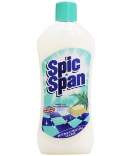 Spic & Span Υγρό Πατώματος Αντιβακτηριδιακό Marsiglia & Muschio Bianco 1lt