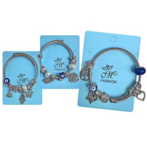 Βραχιόλι Ασημί με Αξεσουάρ Ματάκια  4teen4ty 401450