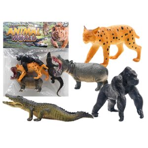 71-3665.jpg Ζώα Άγρια σετ=4τεμ 23x23cm ToyMarkt 913685