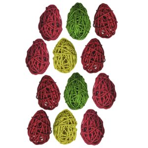 73-1281.jpg Αυγα Ξύλινα Πλεχτά 7x5cm Bunny's 931301