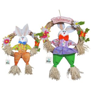 73-1362.jpg Στεφάνι με Αχυρένιο Λάγο Ø30m (κούκλα 40cm) Bunny's 931382