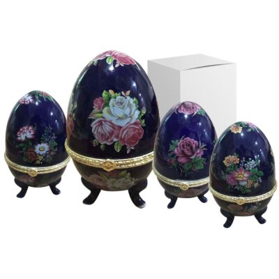 Αυγό Πορσελάνινο Μπιζουτιερα 12x8cm Bunny's 931406