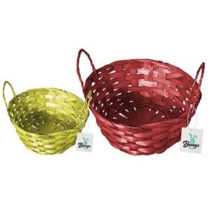 73-1466.jpg Καλάθι Bamboo Στρογγυλό ø18x9cm Bunny's 931486