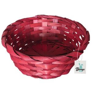 73-1467.jpg Καλάθι Bamboo Κόκκινο ø18x7cm Bunny's 931487