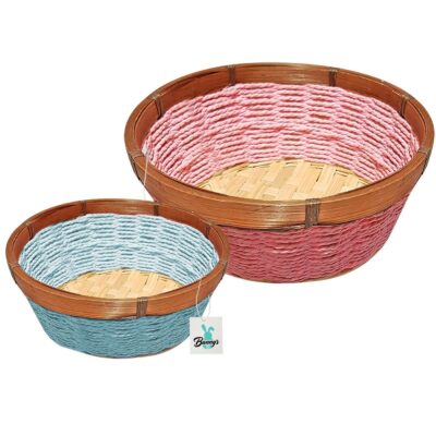 Καλάθι Bamboo Ξύλινο Περίγυρο ø19x6cm Bunny's 931669