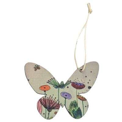 Στολίδι Κρεμαστό Πεταλούδα Λουλούδια 8x6cm Bunny's 931719