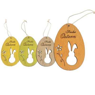 Στολίδι Κρεμαστό Αυγό Χρώματα 10x6cm Bunny's 931985