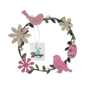 Στεφάνι Μεταλλικό Πουλάκια-Αυγα ø22cm Bunny's 931990