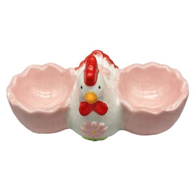 Αυγοθήκη Κότα με 2 Φωλιές Αυγών 14,5x7,5x7cm Bunny's 932003