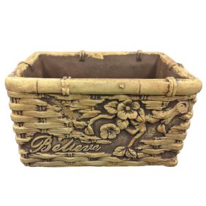 Καλάθι-Κασπώ Κεραμική Πλέξη Ορθογώνιο 16x10,5x9cm Bunny's 932011