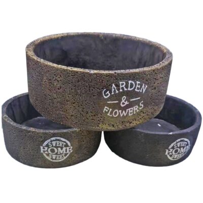 Γλαστράκι Κασπώ Κεραμικό Garden Flowers ø16x6cm Bunny's 932018