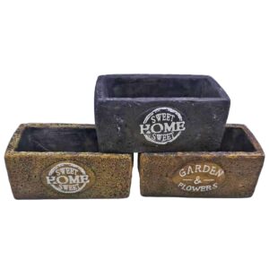 73-1999.jpg Ζαρντινιέρα Κασπώ Κεραμική Home 13x7x5,5cm Bunny's 932019