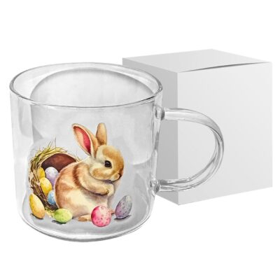 Κούπα Γυάλινη Λαγός με Αυτιά 12x8cm 380ml Bunny's 932238