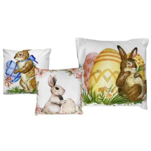 73-2220.jpg Μαξιλάρι Γεμάτο Λαγός με Αυγό 45x45cm Bunny's 932240