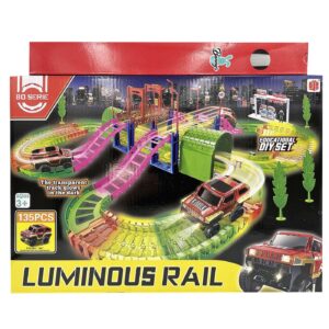 Λαμπάδα Αυτοκινητόδρομος Φωσφορίζει με Γέφυρα Luminous Rail 39x27x7cm Bunny's 932248