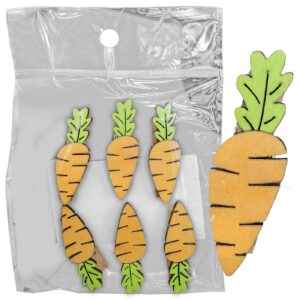 73-2268.jpg Μανταλάκια Καρότα Ξύλινα Σετ=6 τεμ 4,5cm Bunny's 932288