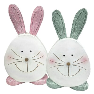 Λαγός Διακοσμητικός Επιτραπέζιος Polyresin 25x15x6cm Bunny's 932321