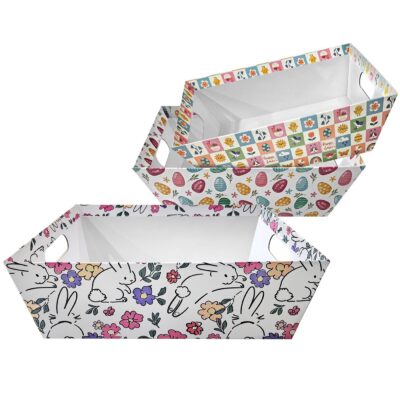 Καλάθι Πασχαλινό απο Χαρτόνι 33x24x9cm Bunny's 932323