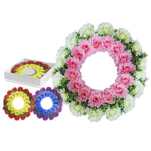 Στεφάνι Πολλά Τριαντάφυλλα 60cm ø60cm Bunny's 93984