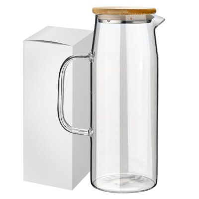 Κανάτα Borosilicate με Bamboo 1lt Homie 1002189