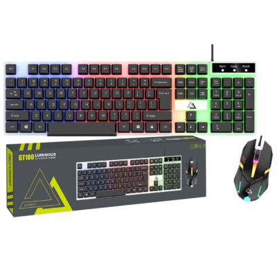 Πληκτρολόγιο & Ποντίκι σετ Ενσύρματα RGB  JustNote 10957