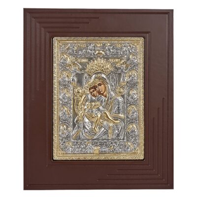 Θρησκευτική Εικόνα Χρυσό Κάδρο Γίγας Ξύλο-Μέταλλο 47x39cm Homie 321410