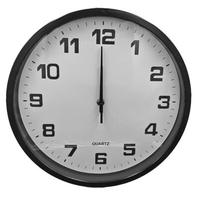 Ρολόι Τοίχου Μαύρο ø30cm Homie 321865