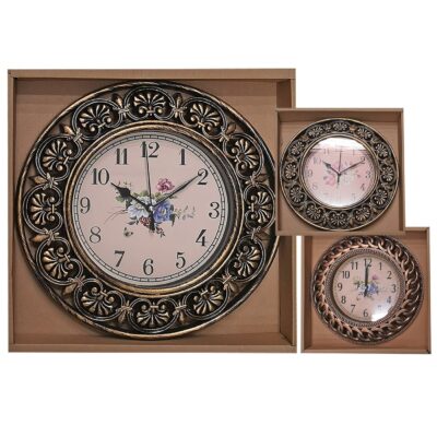 Ρολόι Τοίχου Αντικέ Χρυσό Μπρονζέ ø30cm Homie 321897