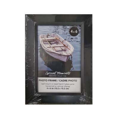 Κορνίζα Μαύρη Πλαστική 10x15cm Homie 322006